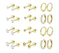 Pendientes de diseño moderno y elegante, joyería portátil de acero inoxidable resistente que hace que tu artesanía sea cómoda durante todo el día