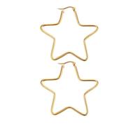 Pendientes de en forma de estrella Elegantes pendientes de estrella de oro o acero Charm para agregar a cualquier atuendo Mujer de