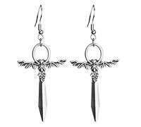 Pendientes De Espadas Joyería Mística Murciélago Espadas Góticas Estilo Alternativo Para Mujeres Y Hombres Colgante Plata Para Plata