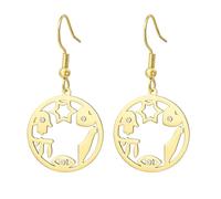 Pendientes de estrella de David Chai, diseño de mano de Hamsa, mal de ojo, mapa de Israel, amuleto de protección judía, amuleto hebreo, fe hebrea, cábala, bendición, joyería de Israel, Hanukkah