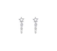 Pendientes de estrella para mujer, pendientes de borlas con destellos de circonita, pendientes ligeros de lujo con aguja de plata 925 que combinan con todo