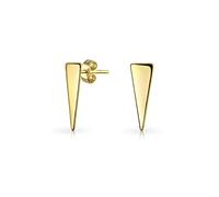 Pendientes De Botón Pequeños Personalizados Minimalistas Con Iniciales Del Alfabeto A-Z, Triángulo Geométrico, Flecha, Para Mujeres Y Adolescentes, Chapados En Oro, Plata De Ley .925