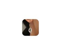 Pendientes de fantasma para mujer, bonitos aretes de fantasma 3D, aretes colgantes de fantasmas de Halloween, disfraces de Halloween, regalos de joyería 2025, Zinc, Sin piedra preciosa