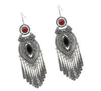 Pendientes De Flecos Bohemios Con Estilo Joyería De Aleación Hecha a Mano Ropa Cómoda Para Festivales Playa Y Eventos Casuales Accesorios De Borlas Con Estilo Para Mujer