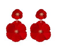 Pendientes De Flores Colores Pendiente Colgante Geométrico Joyería Oreja Multifuncional Textura Hierro Para Diversas Ocasiones Joyería Oreja Colorida