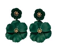 Pendientes De Flores Colores Pendiente Colgante Geométrico Joyería Oreja Multifuncional Textura Hierro Para Diversas Ocasiones Joyería Oreja Colorida