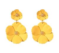 Pendientes De Flores Colores Pendiente Colgante Geométrico Joyería Oreja Multifuncional Textura Hierro Para Diversas Ocasiones Joyería Oreja Colorida