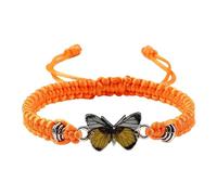 Pendientes de franela para pulseras de mariposa de cuerda ajustable para mujer, bonitas pulseras de mariposa, relojes de rosa para mujer, talla única, Cuerda de alambre, No es una piedra preciosa