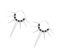 Pendientes De Gancho Aleación Estilos Góticos Accesorios Hebillas Orejas Para Remolino Para Los Entusiastas Punk Estilo Punk Joyería