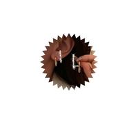 Pendientes de garra de circonita cúbica brillante para boda, bonita ilusión de múltiples piercings, aretes de aro de oro, más pequeños, simples, de cristal, delicados, minimalistas, modernos