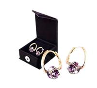 Pendientes de germanio MagneTherapy, Pendientes de drenaje linfático para bajar de peso, Pendientes de acupuntura, Joyería de pendientes de drenaje linfático (A)