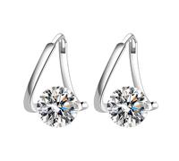 Pendientes de germanio MagneTherapy, pendientes magnéticos, joyas de acupuntura para drenaje linfático para mujer (B)