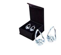 Pendientes de germanio para terapia de campo magnético - Pendientes magnéticos para el cuidado de la figura - Pendientes para mujer, ideales para el Día de la Madre, Navidad y San Valentín (a)