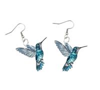 Pendientes De Gota Brillantes Colgante De Colibrí Acrílico Femenina Para Uso Diario Pendientes De Fiesta Con Forma De Pájaro a