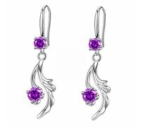Pendientes de gota de agua de circonita simple brillante moda mujer conjunto de cobre zircon pendientes de cola de pez boda 925 pendientes, talla única, cobre, sin piedras preciosas, talla única,