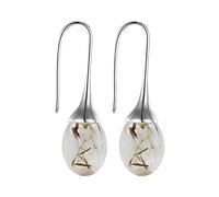 Pendientes de gota de agua personalidad simples pendientes femeninos temperamento gancho pendientes con borlas azul (plata, talla única)