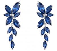 Pendientes de gota de circonita cúbica de marquesa, elegantes joyas de boda de cristal para novias y damas de honor, One Size, Latón Metal, Circonita cúbica