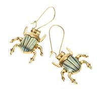 Pendientes de gota de metal creativos con diseño de animales, joyería larga de bronce, accesorios para mujer, para fiestas, elegantes aretes colgantes, talla única, como se describe, como se describe