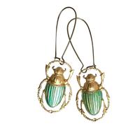 Pendientes de gota de metal creativos con diseño de animales, joyería larga de bronce, accesorios para mujer, para fiestas, elegantes aretes colgantes, talla única, como se describe, como se describe