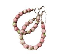 Pendientes de gota de piedra natural resistentes y elegantes con colgante de cuentas para añadir encanto a cualquier atuendo