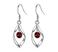 Pendientes de gota de plata de ley con circonita, aretes de gota de diamante de plata de ley, hipoalergénicos, aretes colgantes de gancho para orejas sensibles, circonita cúbica pequeña, regalo de