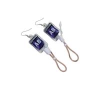 Pendientes de gota de sangre falsa a la moda, diseño de gancho seguro, pareja, concierto, cosplay y ropa de calle, ropa oscura