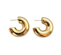 Pendientes de gota en forma de C, elegantes y redondos, para fiestas, pendientes colgantes, talla única, como se describe, como se describe