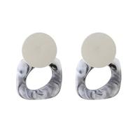 Pendientes de gota geométricos, diseño cuadrado de acrílico angular, colgantes ligeros para mujer, talla única, Ágata