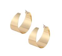 Pendientes de gota geométricos hechos a mano con textura de metal para amantes de la moda