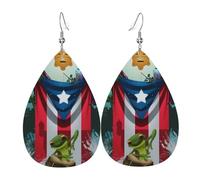 Pendientes De Gota Mi Bandera Puerto Rico Bandera Animal Pendiente De Colgante Vintage Pendiente Moda Mujer Pendientes Para Niñas Fiesta Decoración