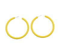 Pendientes de gota redondos, joyería única para la oreja, textura acrílica, aretes elegantes para mujeres y niñas, accesorios de moda, elegantes aros grandes, talla única, como se describe, como se