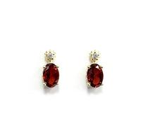 Pendientes de granate ligeros y lujosos con forma de huevo, aretes retro de granada roja para mujer, exquisitos y elegantes, adecuados para regalar a amantes y amigos
