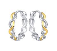 Pendientes de hombre de plata 925, pendientes trenzados a la moda y diseño creativo que muestra personalidad encanto y exquisito temperamento perfecto para ocasiones informales y formales pendientes