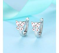 Pendientes de insectos de esmalte blanco Pendientes de aro exquisito para mujeres joyas para mujeres