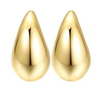 Pendientes de lágrima, aretes de lágrima, aretes gruesos de gotas de agua, aretes ligeros para mujer, aretes gruesos de oro y plata, aretes de gota ligeros para fiestas, Large, PMMA, Unisex