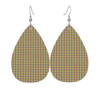 Pendientes de lágrima con estampado de bandera de África Central, joyería de moda para mujer, regalo para San Valentín, decoración de vacaciones, viajes