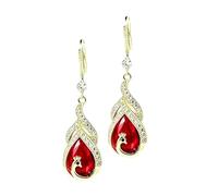 Pendientes De Lágrima Con Forma De Para Mujer Joyería Vintage Con Destellos