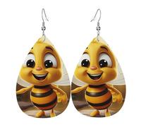 Pendientes de lágrima de cuero para mujer, aretes colgantes ligeros, joyería de moda, regalos para mujeres y mujeres