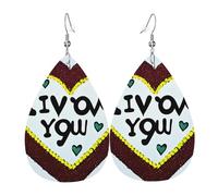 Pendientes de lágrima de cuero para mujer, con estampado de insectos y arco iris, ligeros, accesorios de joyería, talla única, Cuero