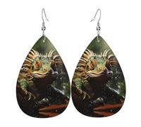 Pendientes de lágrima de lagartos espinosos, aretes de gota ligeros adecuados para regalos de Navidad y día de San Valentín