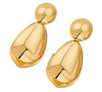 Pendientes de lágrima de oro vintage Diseño geométrico asimétrico Estilo europeo Cuelga los pendientes Diario Oficina a la fiesta Joyería Regalo versátil para mujeres