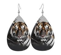 Pendientes de lágrima de tigre en reposo, aretes de gota ligeros adecuados para regalos de Navidad y día de San Valentín