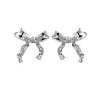 Pendientes de lazo - Belleza de oreja simple, aretes de lazo de cinta, elegantes aretes de lazo, bonitos aretes de lazo, aretes de lazo dorados, aretes de lazo clásicos para reuniones, hogar, trabajo