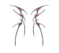 Pendientes de lazo de sangre sin perforación, delicados lazos dulces, aretes para mujer, joyería irregular, aretes de lazo