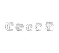 Pendientes de león con clips para orejas no perforadas, creativas y sencillas, pendientes de aleación, clips de hueso, segundo piercing, talla única, Aleación de cinc, Sin piedra preciosa