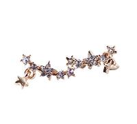 Pendientes de lóbulo pendientes estrella strass purpurina pendientes luminosos Party Mujeres Ambas Orejas Alergias Regalos de Cumpleaños Populares para Mujer Simple y Fácil de usarDurability