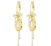 Pendientes de lúpulo de flores diseñados específicamente para las mujeres, distinción de individualidad, mientras que muestran una estética coreana de alta gama que atrae a los aretes de aro de resina