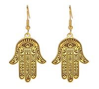 Pendientes de Mano de Fátima Hamsa para Mujeres y Niñas de Acero Inoxidable, Elegantes y Modernos, Joyería Hamsa, Regalo, Acero inoxidable, Sin piedra preciosa
