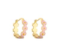 Pendientes De Margarita, Pendientes De Margaritas Mujer, Flower Earrings, Joyería Mini Y Linda, Ideal Para Mujeres Y Adolescentes, Rosa