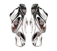 Pendientes de metal retro irregulares geométricos de metal, accesorio de personalidad para amantes de la moda, adorno de aleación, talla única, como se describe, como se describe